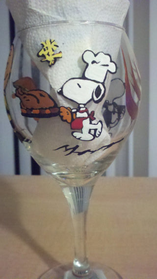 Vintage Snoopy & Woodstock Throwing Flowers Extra Large Beer Glass - Ruby  Lane