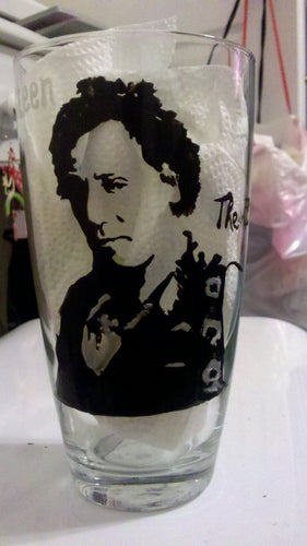 bruce springsteen inspired hand painted glass cups fathers day wedding