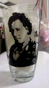 bruce springsteen inspired hand painted glass cups fathers day wedding