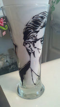 decorative David Bowie ziggy stardust hand painted tumbler glass mothers day