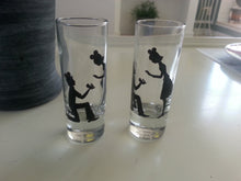 set of 2 shot glass custom hand painted disney mickey ears weddings valentines day engagement gift