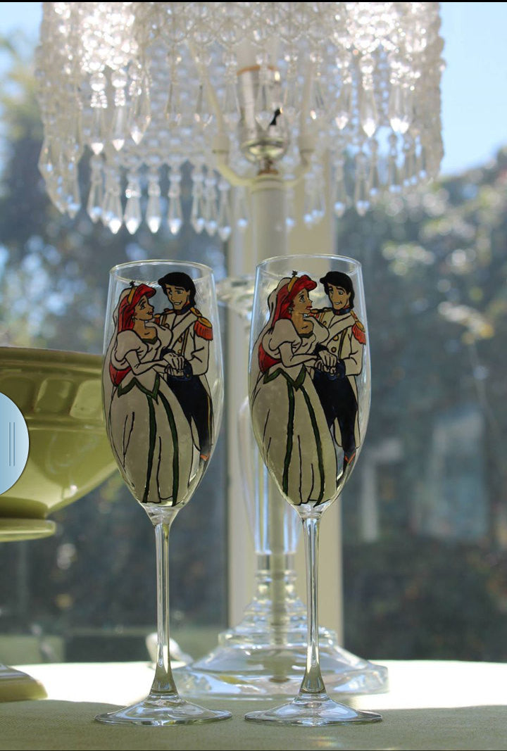 Champagne Tulip Glasses by Princess House 