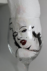 marilyn monroe inspired glass