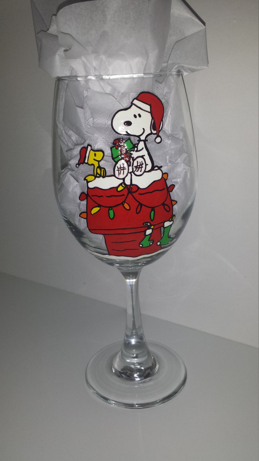Hand Painted Snoopy and Woodstock Wine Glasses or Pint Glasses. Set of 2 /  Couple Gift / Wedding / Anniversary / Engagement / Best Friends 