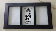 Custom hand painted weddings engagement gift disneyland disneyworld castle proposal Mickey ears Disney photo frame