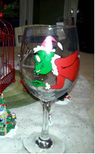 decorative hand painted glass custom made to order the grinch that stole christmas inspired personalized wedding fathers day wine  tumbler glass